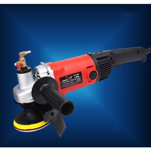 220v 1400W M14 4" electric stone wet polisher variable speed hand grinder water mill with 8 units 4" wet polishing pad