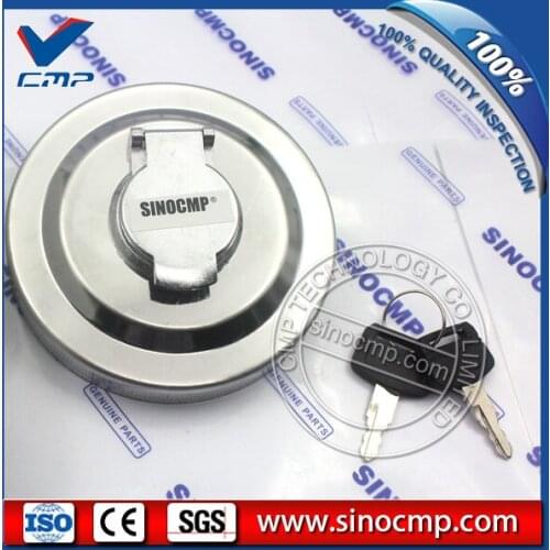 EX200-3 hydraulic tank cover, fuel tank cap for Hitachi excavator, high quality with 1 year warranty