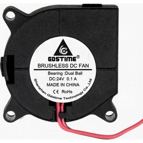 Gdstime 100 pcs DC 40x20mm 40mm 24V 0.1A dual ball blower 4cm 40mm*20mm Blower Fan