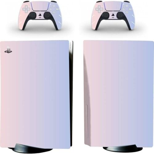 Gradient Color PS5 Standard Disc Edition Skin Sticker Decal Cover for PlayStation 5 Console & Controllers PS5 Skin Sticker Vinyl