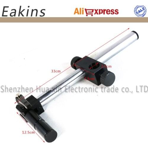 Diameter 25mm Heavy Duty Multi-axis Adjustable Metal Arm Support For Video Industry Microscope Table Stand Part Holder