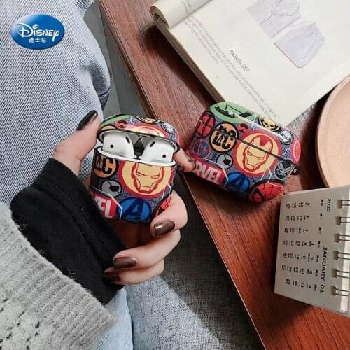 Disney Marvel Iron Man AirpodsPro Protective Case For Apple Airpods 1 2 Bluetooth Headset Soft IMD kawayi Funda cover