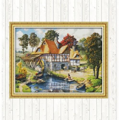 Mill Stamped Cross Stitch Kit DIY Needlework Cross-Stitch Set Canvas for Embroidery DMC Printed Fabric 14CT 11CT Handmade Crafts