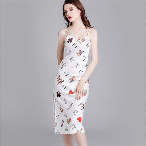 Sexy skirt home service faux silk nightdress female spring and summer thin Tempting strapless white nightware ночная рубашка