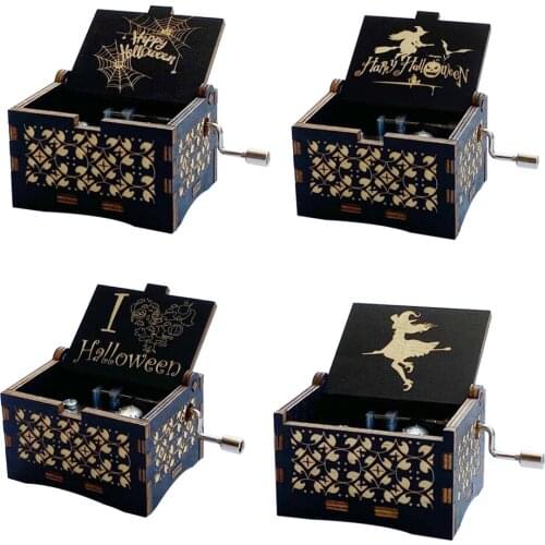 New Carved Music Box Demon Dream Before Christmas (Christmas Nightmare) Gifts for Children Christmas Home Decoration Gifts Handm