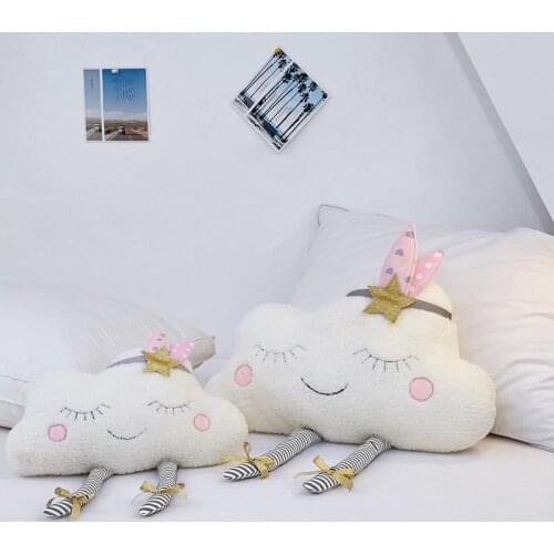Cloud Baby Cushion for Sofa Chair Plush Toys Stuffed Doll Kids Room Pillows Car Back Cushions