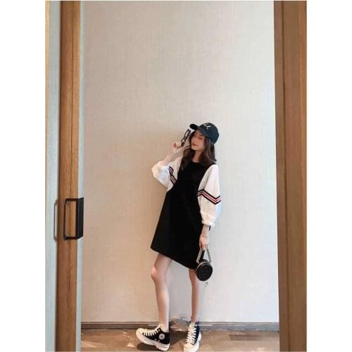 Spring Summer Dresses Jumpers Fashion dresses women summer dress Chic Dress High Street Female Korean Style Dress
