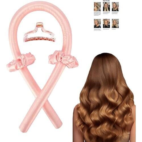 Heatless Curling Rod Magic Hair Curlers Ribbon Hair Rollers Sleeping Soft Headband Hair Curlers DIY Hair Styling Tools Accessori