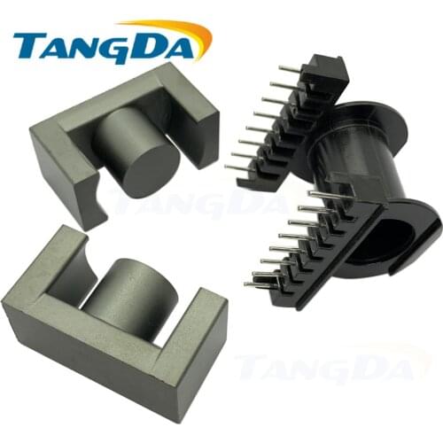 Tangda EC42 EC4220 EC42*20 core EC Bobbin magnetic core+skeleton ferrites magnetic 8+8pin Transformers PC40 horizontal AG