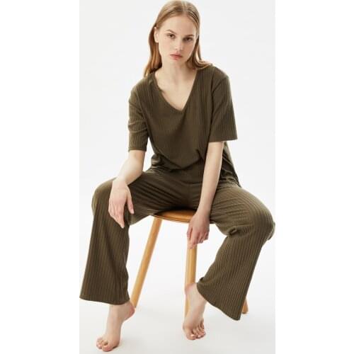 Trendyol Camisole Knitted Pajamas Set THMSS21PT1017