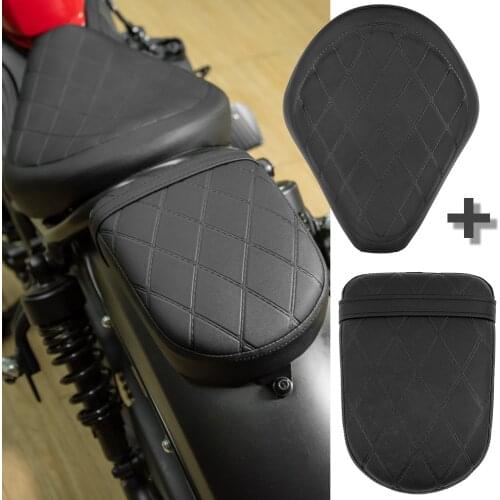 Rear Passenger Front Driver Leather Pillion Solo Seat Cushion Pad For Honda REBEL CMX 300 500 CMX300 CMX500 2021 2020 2019 18 17