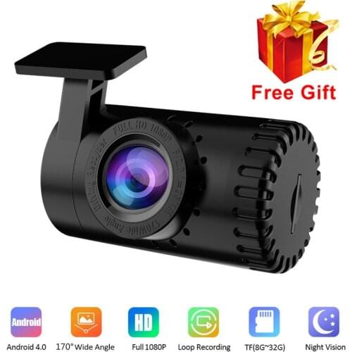 1080P HD USB Car Video Camera Night Vision Dash Cam Video Recorder Android 170 Wide Angle Car Dashcam Auto DVR Parking G Sensor