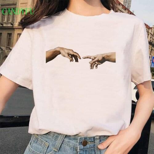 90s Fashion Angel TShirt Women Kawaii Print Short Long Sleeves O-neck T-shirt Vintage Harajuku Tops womens t-shirts Ullzang