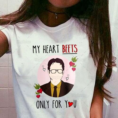 The Office Tv Show Shirt Dwight Schrute My Heart Beets Only For You Summer Short Sleeve