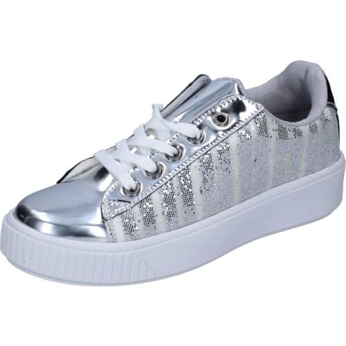 LANCETTI women Sneakers silver fabric