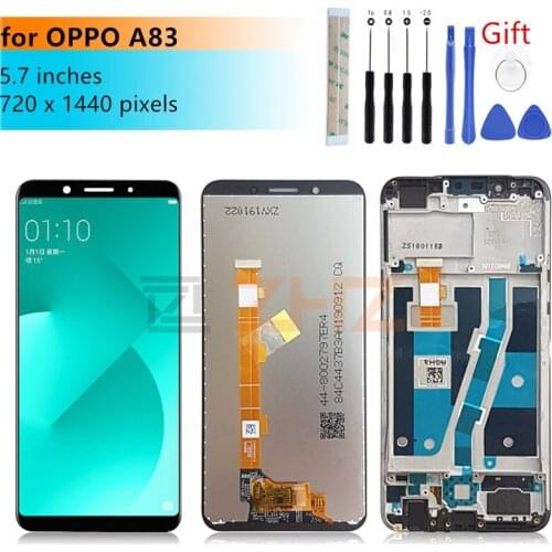 For OPPO A83 lcd Display touch screen digitizer assembly with frame lcd panel for OPPO a83 screen replacement repair parts