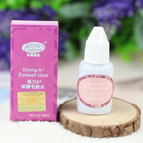 Stars Colors Long Lasting Strong Eyelash Glue A+ Fast Dry Professional Eyelash Extension Adhesive Low Odor no stimulation