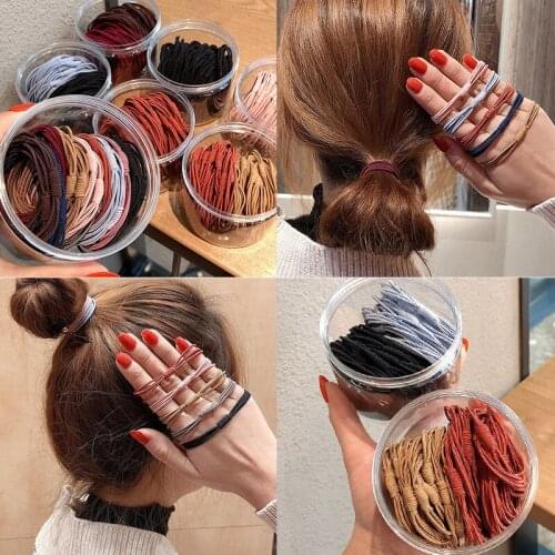 20 Rubber Bands Ladies Tie Head Girls Rubber Band Hair Band High Elasticity and Durable Hair Rope Girl Hair Rope Ponytail
