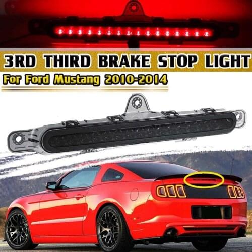 AU05 -Car LED High Mount Rear Third Brake Light Stop Signal Lamp Red Lamp for Ford Mustang 2010-2014