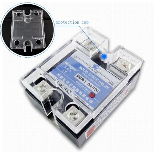 Free shipping 2pc 120A Industrial use Mager SSR MGR-1 D48120 DC-AC AC220V Single phase solid state relay 120A Quality D48120