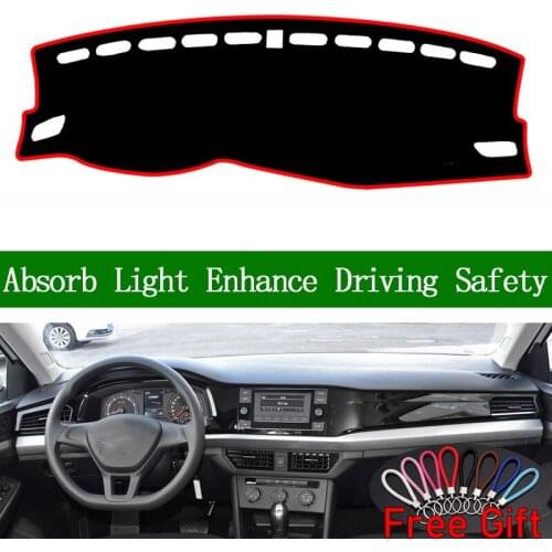 For Volkswagen bora 2019 Dashboard Cover Sun Shade Non-slip Dash Mat Pad Carpet Car Stickers Interior Accessories