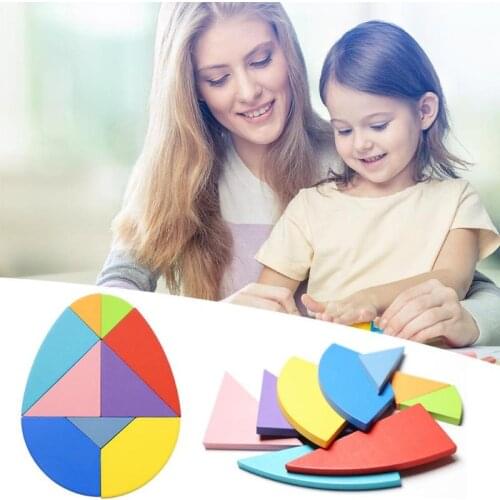 3D Early Education Puzzle Wood Toy Kids Intelligence Development Tangram Imagination and creativity Safety Fun