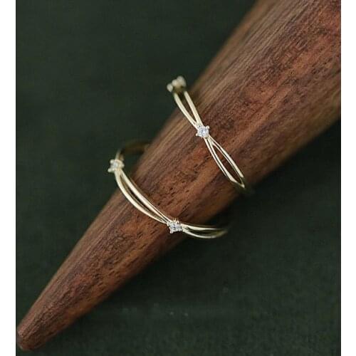 Sterling Silver 925 Rings Zirconium Light Luxury Style Versatile Gift For Women Minimalist Luxury 2021 Fine Accessories Jewelry