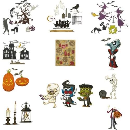 Halloween collection Craft Metal cutting dies molds DIY scrapbook embossing craft handmade holiday card mold scrapbook new 2021