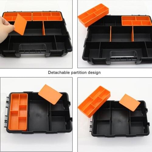 ABS plastic Portable Parts Box Screw Storage Box Metal Parts Hardware tool Screwdriver auto repair tool box