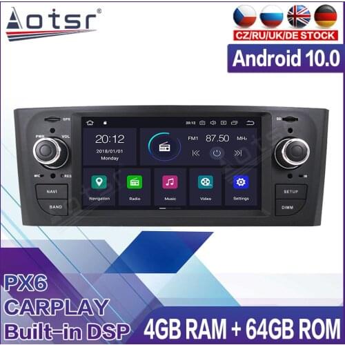 Android Radio Tape Recorder Car Multimedia Player Stereo For FIAT Punto Linea 2005 2006 2007-2009 Head Unit GPS Navigation 1din