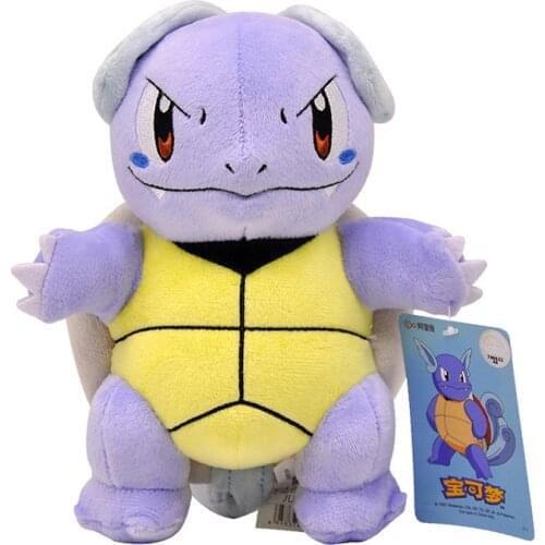 20CM Tomy Pokemon Cute Squirtle Doll Stuffed Plush Pillow Cartoon Wartortle Birthday Collection Gift Toys for Children Girls