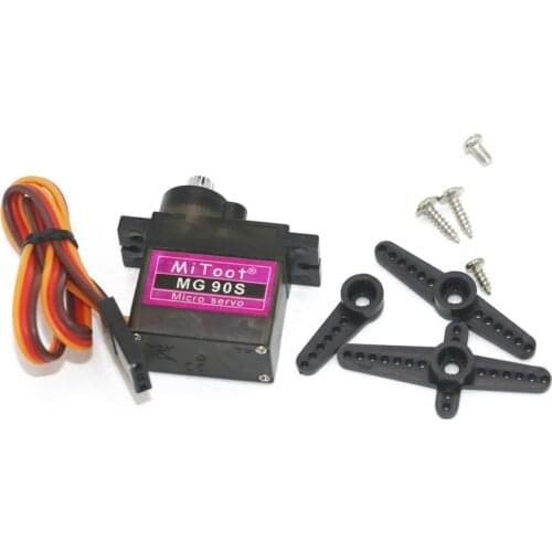 Mitoot MG90S 9g Metal Gear Upgraded SG90 Digital Micro Servos for Rc Helicopter Plane Boat Car Trex 450 RC Robot Helicopter