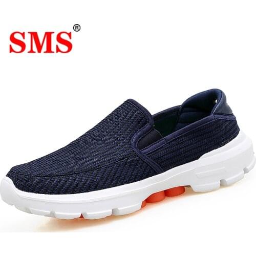 SMS New Men Running Shoes Breathable Comfortable Mesh Trainers Walking Outdoor Sport Men Lightweight Sneakers Zapatillas Hombre