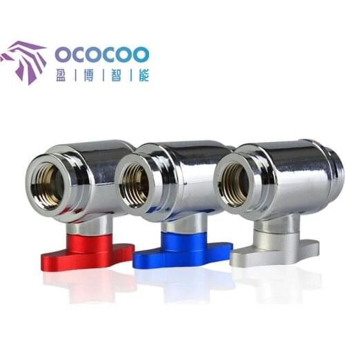 OCOCOO Water Cooler Water Stop Water Release Valve G1/4 2 Points Internal Thread Computer Diy Cooling Special Valve