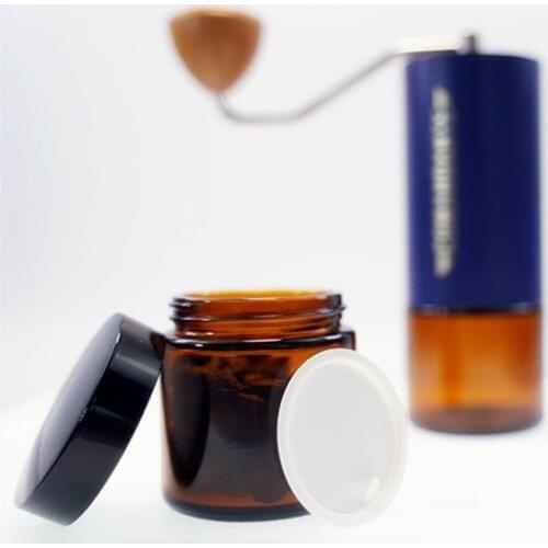 Portable Glass Jar 130ml Coffee Bean Jar Adapted To C40 Coffee Grinder Coffee Powder Container Thickened Glass Can Sealed Jar