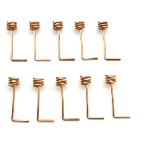 10PCS 2.4g Spring Antenna 1.5dbi Straight / Bended Copper Internal Antennas for Bluetooth and Commumication Aerials