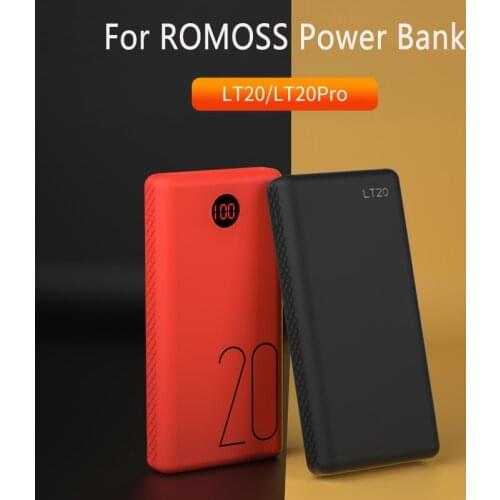 Silicone Case For Romoss LT20 Pro power bank Anti-collision anti-skid protective cover For Romoss LT20 20000mAh Accessories