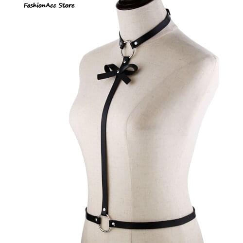 Sexy Ladies Women Body Harness Bra Chest Bandage Lingerie Erotic Cage Bra Gothic Garter Belt Suspenders