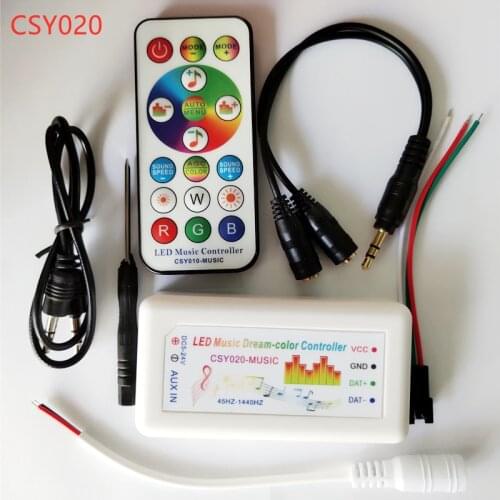 CSY999 CSY010 CSY021 CSY020 LED Controller Dream Color Music Controller With Fireworks / Wave Drum / Starry Sky Effect WS2812B