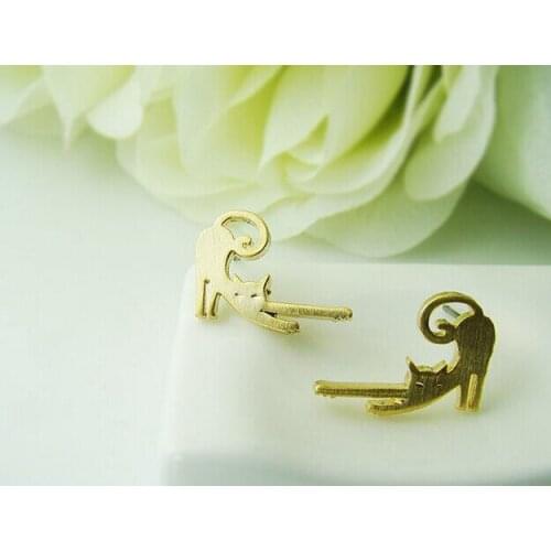 Unique Handmade Lazy Cat Earrings Earrings Pet Lovers Gifts Idea