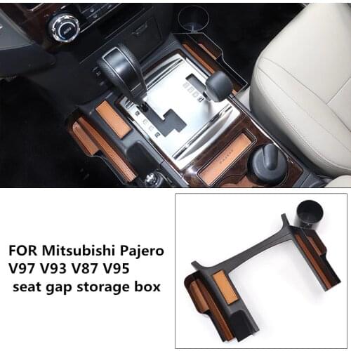 Car seat gap storage box FOR Mitsubishi Pajero V97V93V95V87 central control storage box interior modification