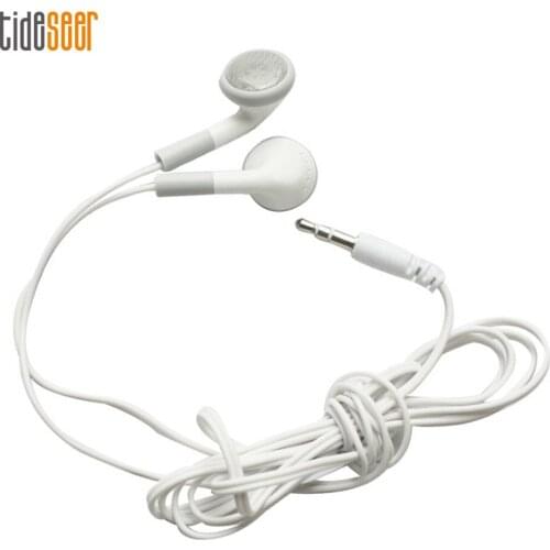 100pcs White 3.5mm Stereo Economical Disposable Headset Cheap Earphones For School Library for Company As Gift