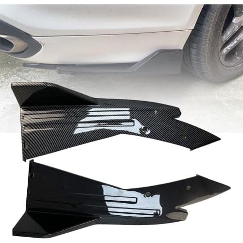 2pcs Car Rear Diffuser Bumper Universal Lip on Bumper Spoiler Anti-crash Lip Wrap Angle Splitter Protector Automobile Parts