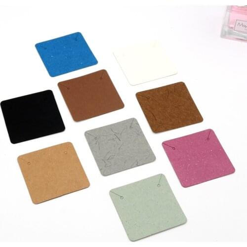 10Pcs/lot Paper Jewelry Display Card Necklace Cards 5x5cm Favor Earrings Card Jewellery Necklaces Packaging Card Diy Accessories