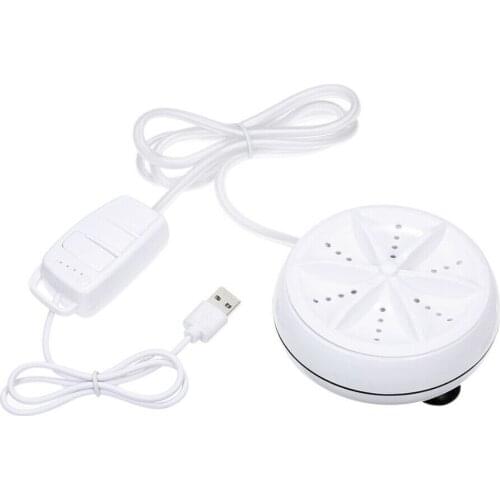 3 in 1 Rotating Ultrasonic Turbine Washing Machine USB Charging Portable Mini Clothes Washer Cleaner for Home Travel