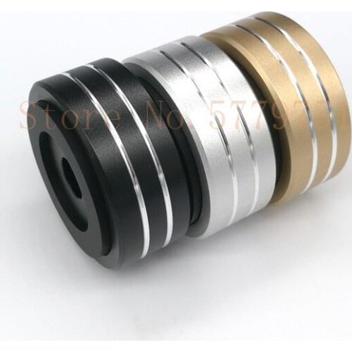 4pcs 49x22mm aluminum machine foot pad CD player foot Spike all aluminum alloy power amplifier foot shock proof anti-skid foot p