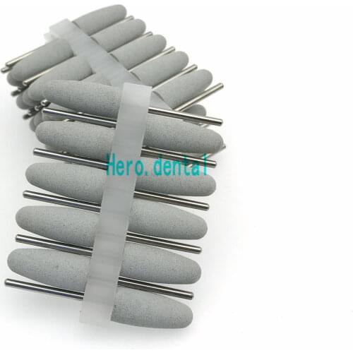 50pcs silicon rubber polishers dental polishing Burs for Resin Base grey