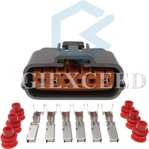 6 Pin 6195-0035 Automotive Accelerator Pedal Plug Cable Socket Electrical Ignition Connector For Nissan