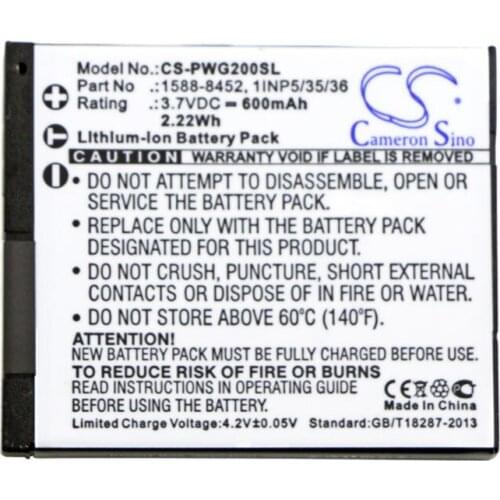 Cameron sino 600mah battery for PANASONIC RP-WFG20 WFG20E WFG20E-K WFG20H 1588-8452 1INP5/35/36 Wireless Headset Battery