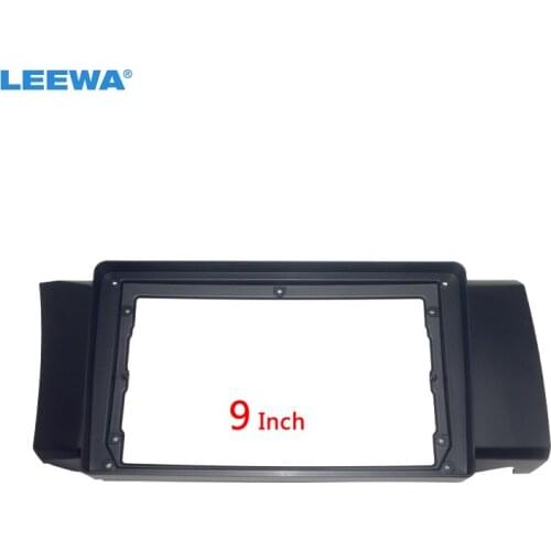LEEWA Car 2Din Radio Stereo 9" Big Screen Fascia Frame for Toyota 86 LHD CD/DVD Player Face Dash Mount Trim Kit #CA3933